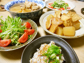 大根とさつま揚げ・厚揚げの煮物