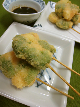 大葉巻き巻き☆海老の串揚げ