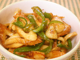 簡単！ちくわとピーマンのオイマヨ炒め