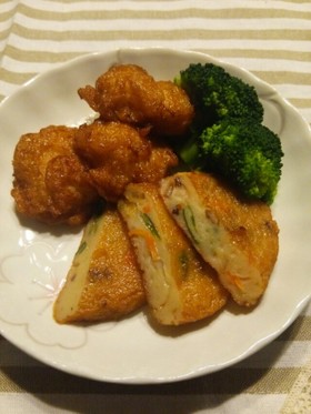 さつま揚げの甘辛煮♪ブロッコリー添え