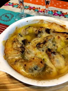 簡単♬牡蠣とカブのチーズ焼き
