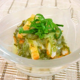 めかぶとさつま揚げのみぞれあえ♪