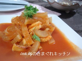 大根といかのトマト煮