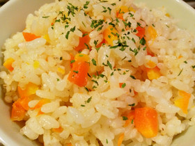 にんじんのガーリックバターライス☆