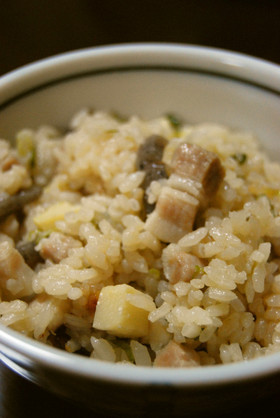 豚バラ肉の炊き込みご飯