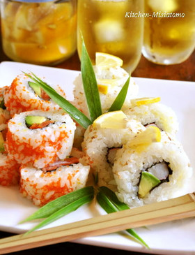 塩レモン酢飯のカリフォルニアロール☆