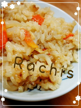 カニ缶で簡単炊き込みご飯♪