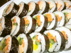 韓国の友人直伝！たくあんがあればキンパ♪