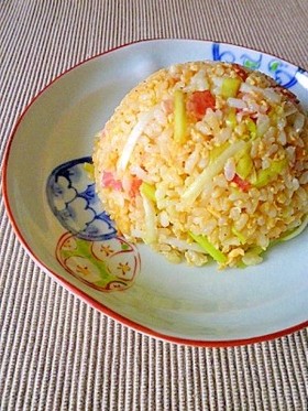 黄ニラの簡単パラパラ♪チャーハン