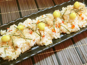 かつお節のモチモチおこわ