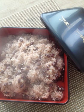 簡単◎蒸し器でお赤飯　