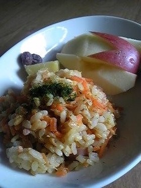 にんじんチャーハンうさぎといっしょ