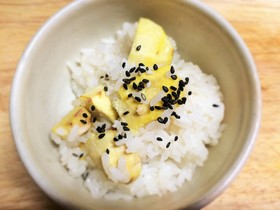 作りやすい栗おこわ