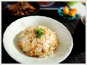 絶品！明太子チャーハン　柚胡椒＊*