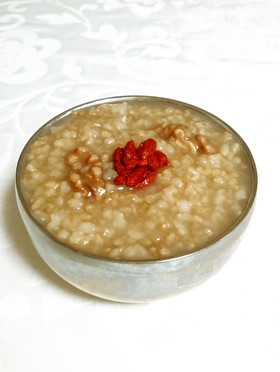 香ばしい玄米の薬膳粥 ～炊飯器で～