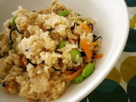 ほたての炊き込みごはん