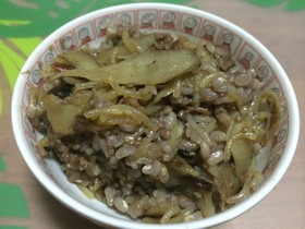 早炊き２０分で本格「牛めし」