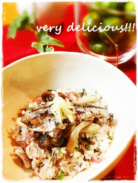 簡単♬サーディンとキノコのご飯♡