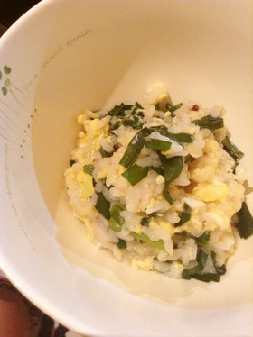 ニラと卵のおかゆ