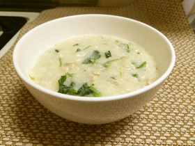 とろ～り♪チーズリゾット風七草粥