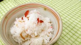 ささっと混ぜて☆カリカリ梅御飯☆