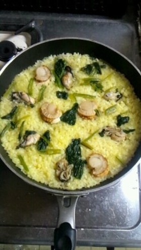 簡単海鮮パエリア