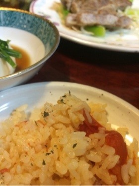 簡単 トマトご飯  1合で プチトマトで