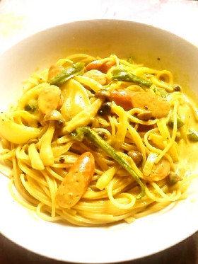 ☺野菜たっぷり☆簡単♪豆乳カレーパスタ☺