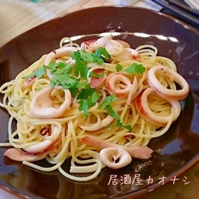 イカのレモンパスタ