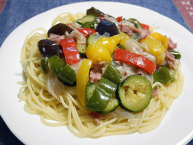 うまっ♪甘み引き立つ☆蒸し野菜のパスタ