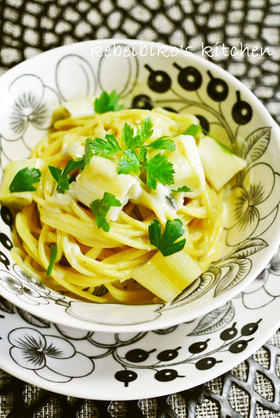 長ねぎとゴルゴンゾーラのパスタ