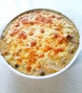 きのこたっぷりポテトグラタン♪