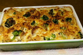 お麩de豆乳グラタン