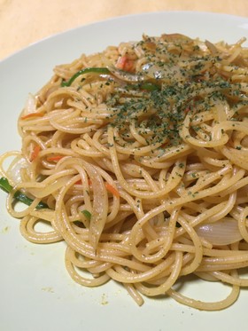 ピリッと旨い♪カレースパゲティ