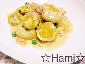 ヘルシーなカボチャのニョッキ♡