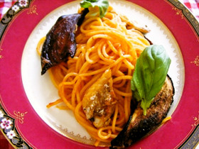 鯖のオイル漬けパスタは濃厚な旨さ、です。