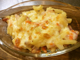 豆乳で手抜きマカロニグラタン