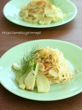 フェンネルのペペロンチーノ