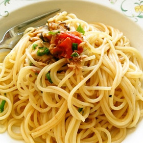 時短！ツナとトマトの和風スパゲッティー