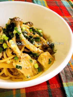 きのこのクリーミィみそスパゲティ