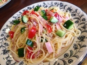 超簡単♪＊彩り冷製パスタ＊