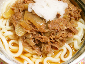 ＊牛肉たっぷりおろしうどん＊