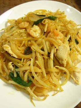 パッタイ♪　5分で簡単タイ焼そば！