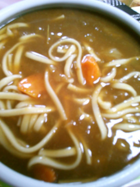 美味く 簡単 リメイク カレーうどん♪