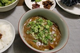 残ったカレー★で”カレーうどん”♪