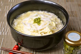 かきたま にゅうめん　柚子こしょう添え