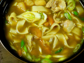 ✿カレーうどん✿一晩寝かせたカレーで作る