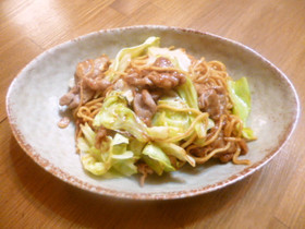 ピリ辛ソース焼きそば♪