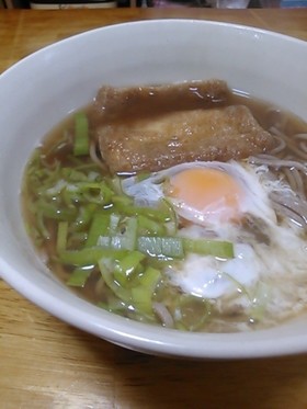 年越しそばに☆月見きつねそば