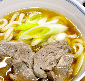 簡単◎鴨うどん風のラムうどん！